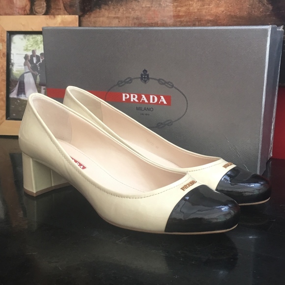 Prada Shoes - SOLD!! Authentic PRADA NIB Bi-Color Pumps Heels 40 10